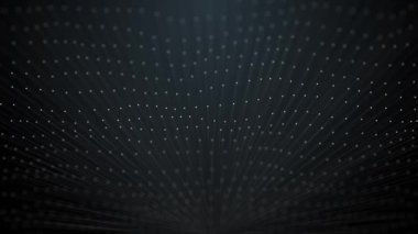 Ağ veya sunum için gelecek şekil geometrik soyutlamasının yavaş çekim animasyonu, noktalardan ve ışınlardan soyut bilgisayar üretilmiş geometrik animasyon biçimleriName 