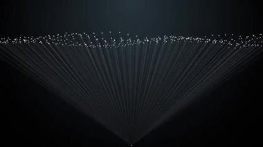 soyut bilgisayar üretilmiş geometrik animasyon şekillendirmesi noktalardan ve çizgilerden şekillendirilmiş gelecek şekil animasyonunun soyut animasyonu ağ ya da sunum için 