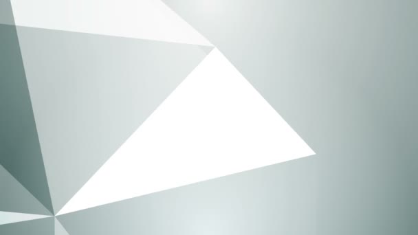 Triangel Abstraktion Geometrisk Triangulering Rörelse Tid Remapping — Stockvideo