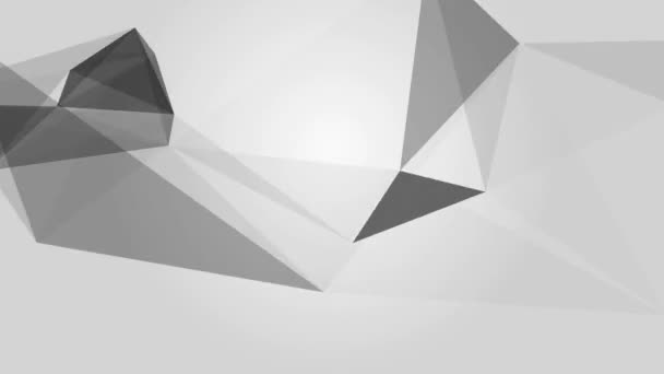 Triángulo Abstracción Movimiento Triangulación Geométrica — Vídeos de Stock