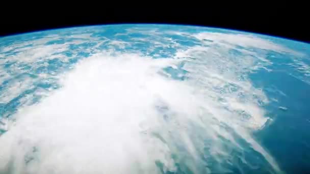 Vista Sobre Atmósfera Terrestre Aurora Desde Espacio — Vídeos de Stock