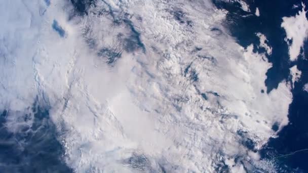 Vue Sur Atmosphère Terrestre Les Aurores Depuis Espace — Video