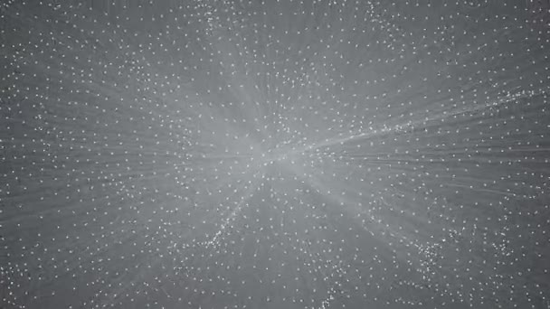 Abstrakt Datorgenererad Geometrisk Animation Amorf Form Från Prickar Och Linjer — Stockvideo