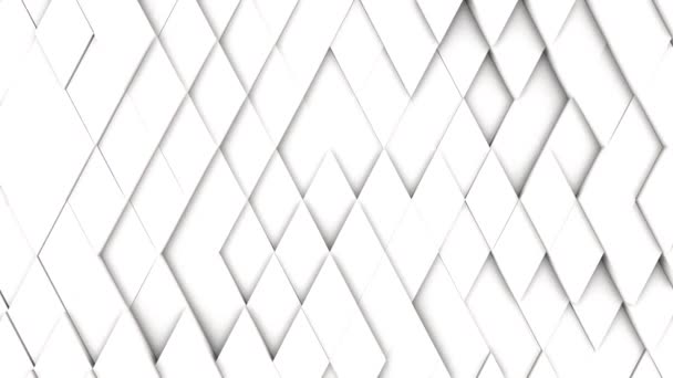 Абстрактная Алмазная Геометрическая Поверхность Светлая Яркая Чистая Минимальная Ромбическая Сетка — стоковое видео