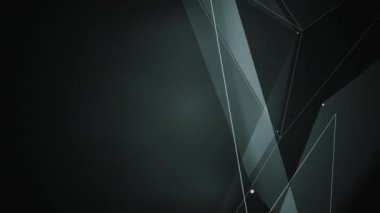 Kaotik yavaş hareket eden nokta ve çizgilerden soyut geometrik bileşim 