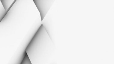 soyut çokgen geometrik yüzey ışığı parlak temiz minimal çokgen ızgara desen rastgele hareket arkaplan kanvası saf duvar mimarisi beyaz