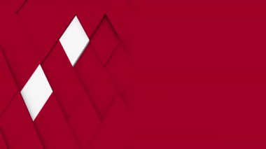 soyut çokgen geometrik yüzey beyaz asgari çokgen ızgara şablonu beyaz tasarım alanı olan saf mimari duvarda rastgele dalgalanan hareket arkaplan tuval 