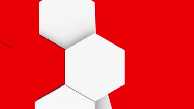 soyut çokgen geometrik yüzey beyaz asgari çokgen ızgara şablonu beyaz tasarım alanı olan saf mimari duvarda rastgele dalgalanan hareket arkaplan tuval 