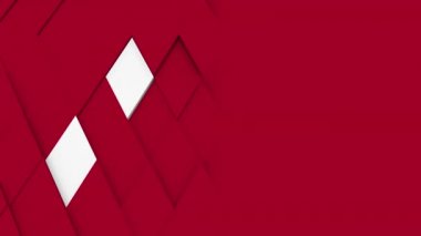 soyut çokgen geometrik yüzey beyaz asgari çokgen ızgara şablonu beyaz tasarım alanı olan saf mimari duvarda rastgele dalgalanan hareket arkaplan tuval 