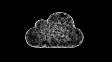 Bulut hesaplama konsepti kaotik olarak yavaş hareket eden bağlantı noktaları bulut teknolojisi depolama interneti