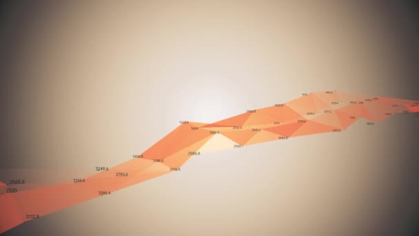 Composição Geométrica Abstrata Pontos Linhas Caóticas Movimento Lento — Vídeo de Stock