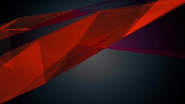 Composición Geométrica Abstracta Superficie Caótica Movimiento Lento Triángulos Líneas — Vídeo de stock