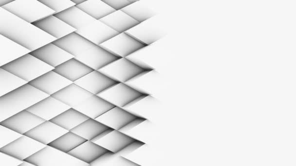 Abstract Polygonal Geometric Surface Light Bright Clean Minimal Polygonal Grid — Stock Video