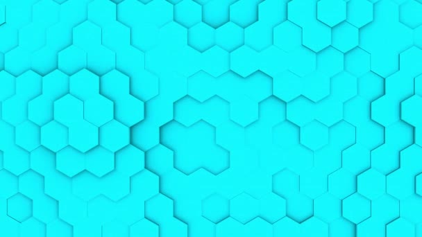 Surface Géométrique Abstraite Polygonale Quadrillage Polygonal Minimal Avec Éléments Forme — Video