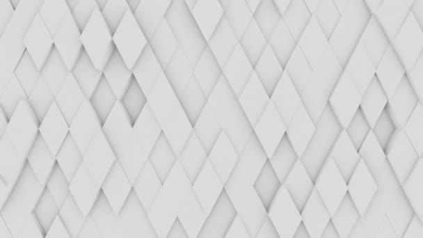 Surface Géométrique Abstraite Polygonale Quadrillage Polygonale Minimal Avec Quelques Éléments — Video