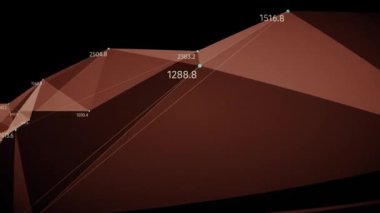 Kaotik yavaş hareket eden nokta ve çizgilerden geometrik bileşim 