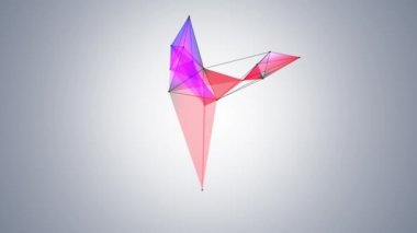 Rampa arka planında geometrik soyutlama dans noktaları ve bağlı çizgiler geometrik arkaplan