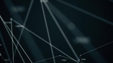 Rampa arka planında geometrik soyutlama dans noktaları ve bağlı çizgiler geometrik arkaplan