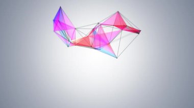 Rampa arka planında geometrik soyutlama dans noktaları ve bağlı çizgiler geometrik arkaplan