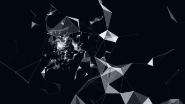 geometrische abstractie op witte achtergrond