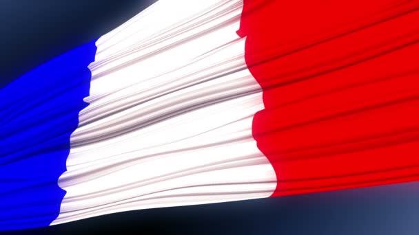 Vídeo Bandera Nacional Francesa — Vídeos de Stock