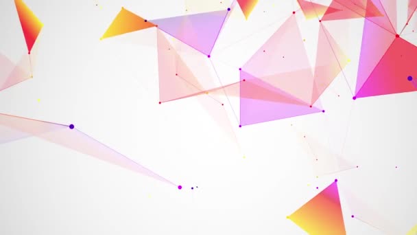 Astrazione Geometrica Sfondo Geometrico Astratto Colorato — Video Stock