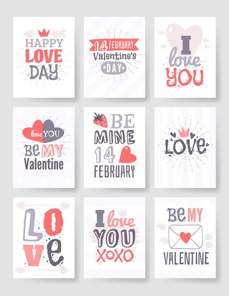 Sevgililer günü el tebrik kartı çekilmiş. İzole vektör çizim