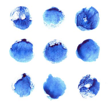 Noktalar suluboya boyalı. Tasarım şablonu