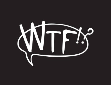 Siyah tebeşirle kaplanmış yazı içeren el çizimi konuşma balonu. Vector pop sanat objesi ve kelime neydi? Pencere ya da çizgi roman için karalama ögesi