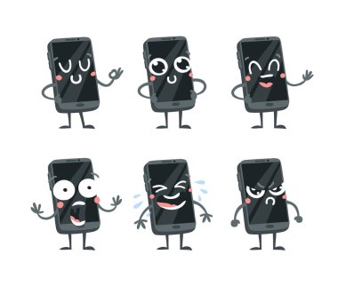 Çizgi film çizim aleti emojisi. El yapımı duygusal telefon. Gerçek Vektör illüstrasyon karakteri. Yaratıcı mürekkep sanatı