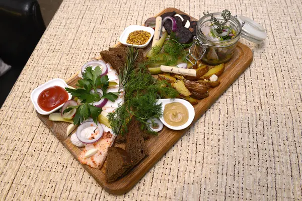 Menú Comida Tradicional Rumana — Foto de Stock