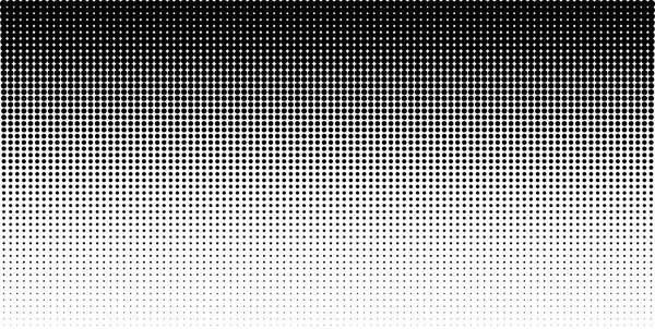 Vertical gradient halftone dots background, horizontal template using halftone dots pattern. Vector illustration — Stock Vector