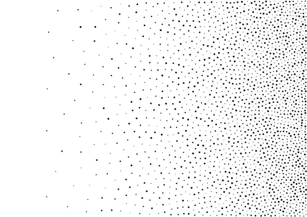 Gradiente abstracto medio tono fondo puntos aleatorios. A4 tamaño de papel, ilustración vectorial, bw telón de fondo utilizando puntos de círculo de medio tono patrón de trama textura . — Archivo Imágenes Vectoriales