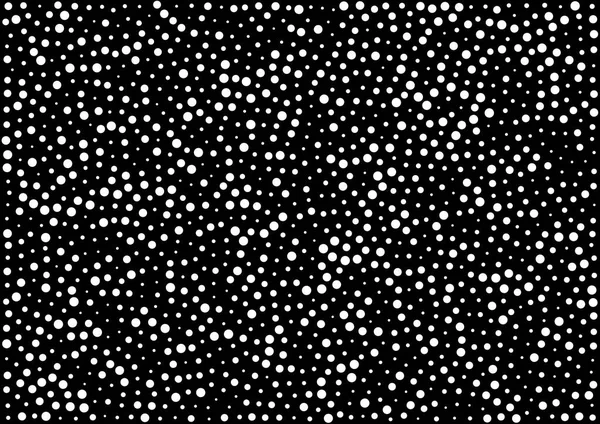 抽象的なハーフトーン ランダムな白い点ベクトルの水平パターン テクスチャ背景。A4 用紙サイズ、ベクトル イラスト. — ストックベクタ