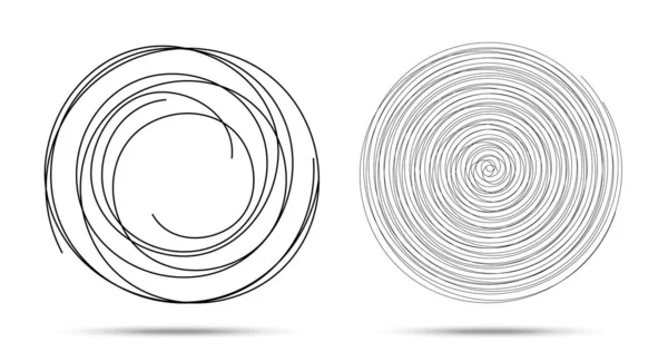 Spirale Logo Design-Elemente. Vektorillustration. Reihe von Spiralen. — Stockvektor
