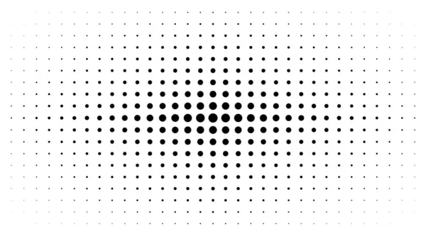 白い背景に隔離されたハーフトーングラデーションテクスチャ。ハーフトーン円ドットラスターテクスチャを使用したコミックドットパターン。ポップアートレトロスタイル。ベクトルブロットハーフトーン. — ストックベクタ