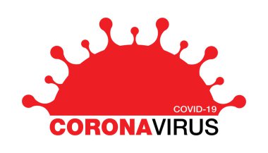Coronavirus Covid-19 Simgesi. Roman Coronavirus 2019-NCoV sembolü. Coronavirüs enfeksiyonunu durdur. İlaç, aşı, alkol için etiket ya da etiket. Vektör Simgesi.