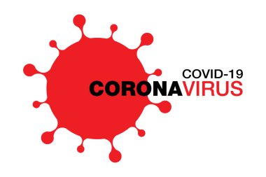 Coronavirus Covid-19 Simgesi. Roman Coronavirus 2019-NCoV sembolü. Coronavirüs enfeksiyonunu durdur. İlaç, aşı, alkol için etiket ya da etiket. Vektör Simgesi.