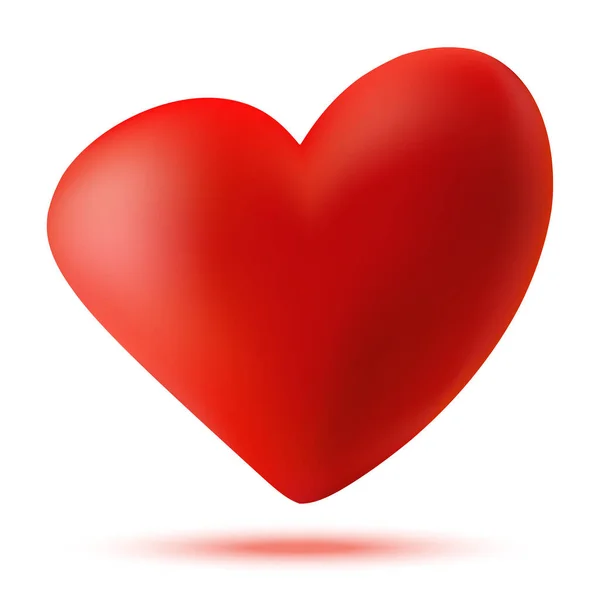 Heart 3d logo. Valentine heart icon for medical, health, high tech. Vector illustration. — Stock Vector