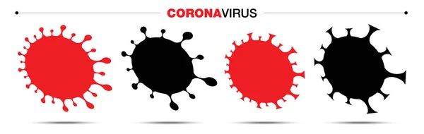 Coronavirus Covid-19 Icon ins rechte Licht gerückt. Etikett oder Aufkleber für Medikamente, Impfstoffe, Alkohol. Novel Coronavirus 2019-nCoV Symbol. Vektor-Symbol. — Stockvektor