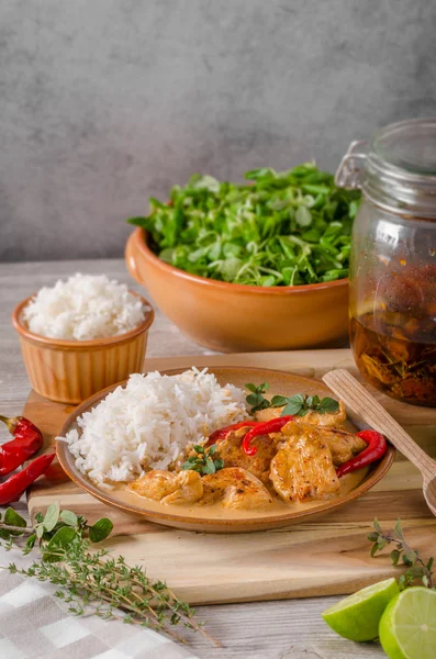 Delicious chicken curry — Stock Photo, Image