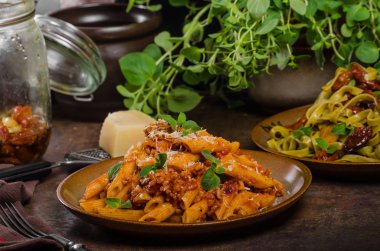 Pasta arrabiata delicious