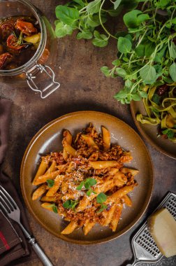 Pasta arrabiata delicious