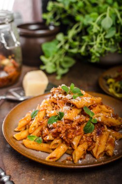 Pasta arrabiata delicious