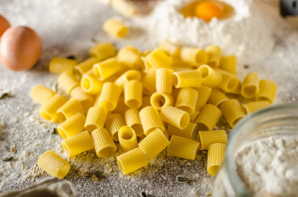 Hausgemachte Pasta bio — Stockfoto