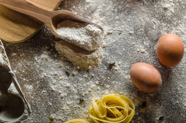 Huisgemaakte pasta bio — Stockfoto