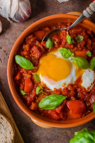 Shakshuka, простий і смачний — стокове фото