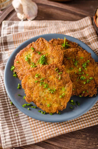 Panquecas de batata fritas — Fotografia de Stock