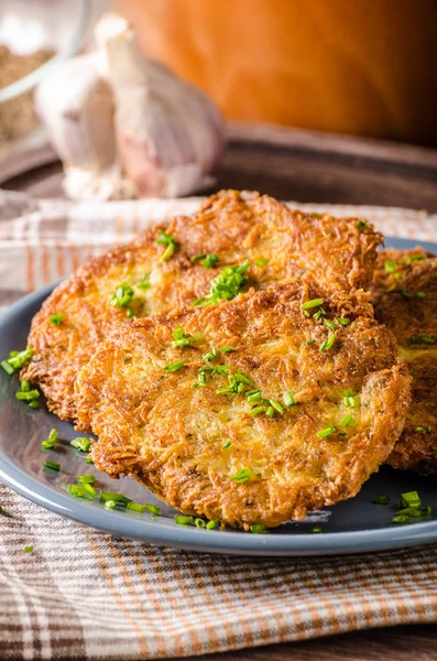 Potato pancakes fried — Stock Photo, Image