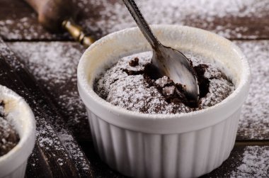 Çikolatalı sufle ev